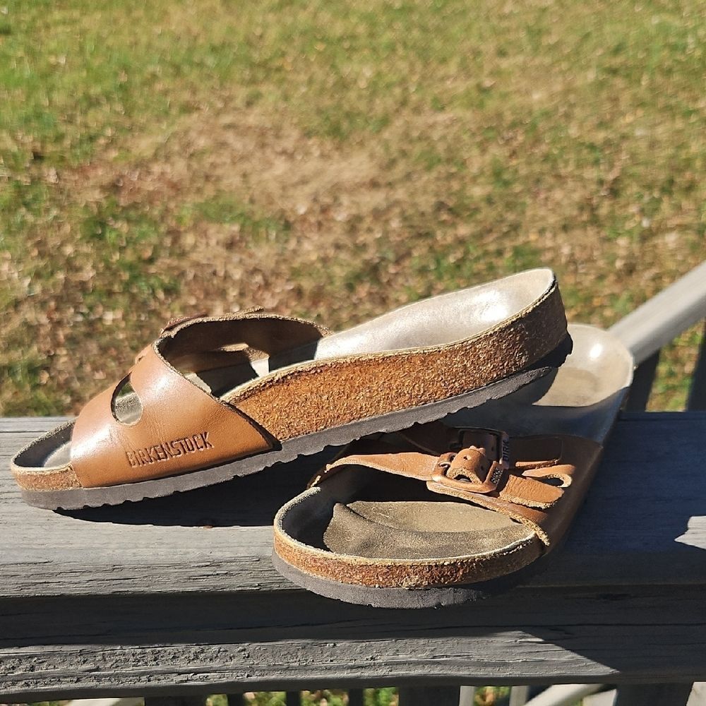 Birkenstock Sandals – Size 39 – Brown Leather